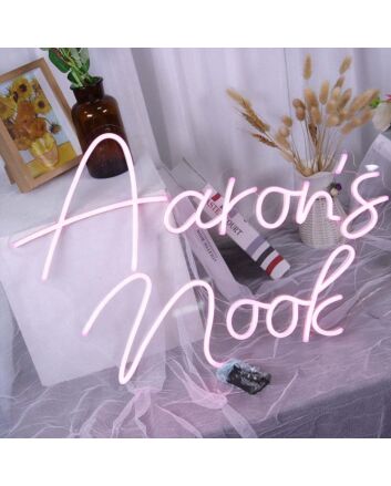 Aaron&#039;S Nook Neon Sign
