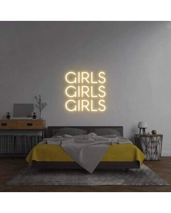 Girls Girls Girls Neon Sign Wall Decor Sign Led  Neon Light