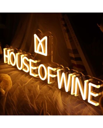 House of Wine Neon Sign