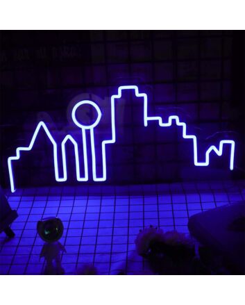 City Skyline Neon Sign