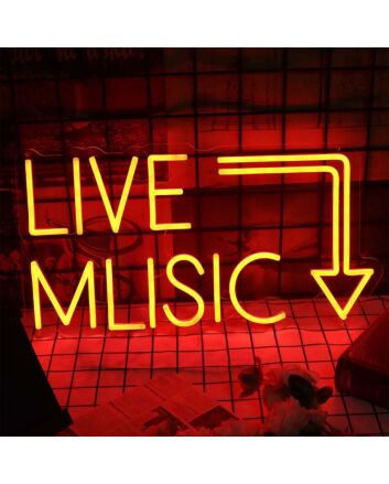 Music Live Neon Sign