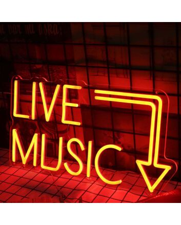 Music Live Neon Sign