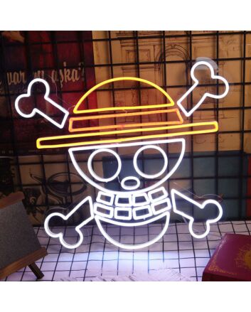 One Piece Skull Neon Sign