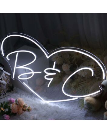 B And C Neon Sign