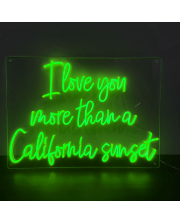"California Sunset Love: I Love You More Neon Sign"