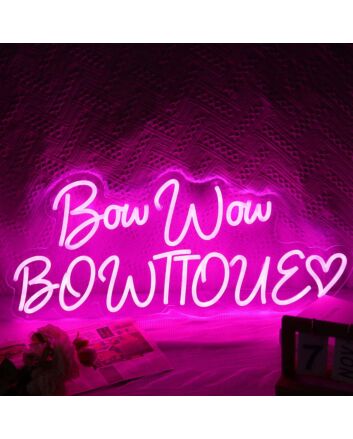 Bow Wow Bowtique Neon Sign