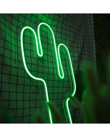 Green Cactus Neon Sign