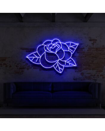 Old School Rose Neon Sign