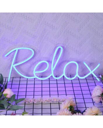 Relax Blue Neon Sign