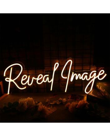 Reveal Image Neon Sign