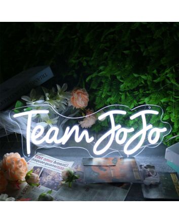 Team Jojo Neon Sign