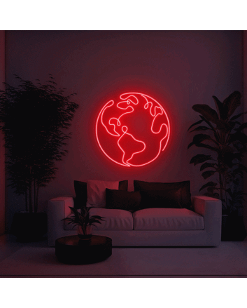 Earth Aesthetic LED Sign