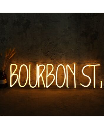 BOURBON ST Neon Sign