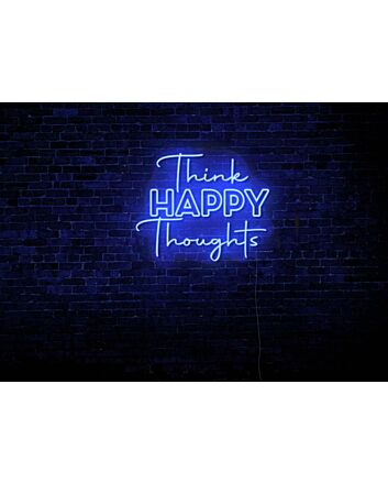 Think Happy Thoughts LED Neon Sign