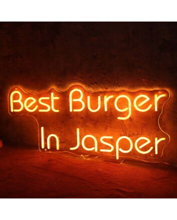 Best Burger In Jasper Neon Sign
