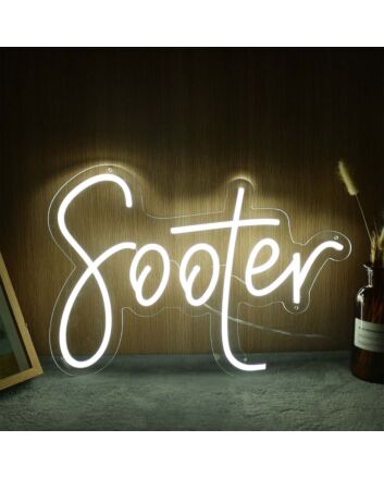 Sooter Yellow Neon Sign