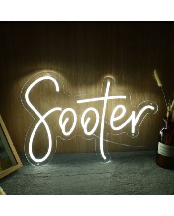 Sooter Yellow Neon Sign