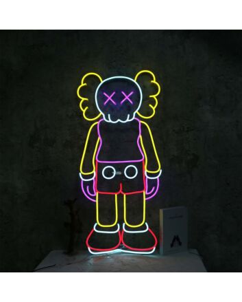 The KAWS Standing Model Neon Sign