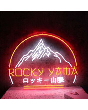 The Rocky Mountains Neon Sign