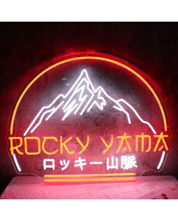 The Rocky Mountains Neon Sign