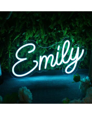 Emily Blue LED Neon Sign