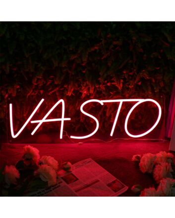 VASTO Red Neon Sign