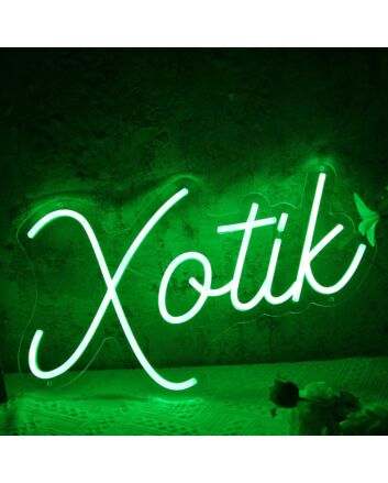 Xotik Green Neon Sign