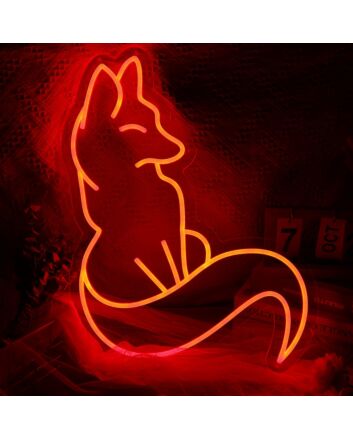 Fox Red LED Neon Sign