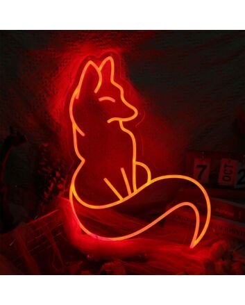 Fox Red LED Neon Sign