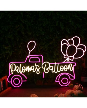Palowa's Balloon Car Neon Sign from 30inch