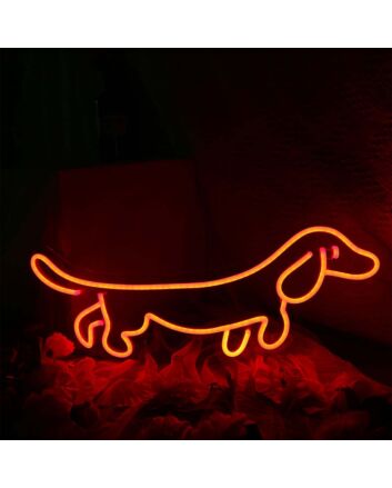 Sausage Dog Red Neon Sign