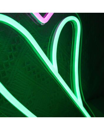 Korean Love Green Neon Sign