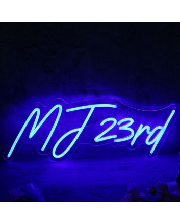 MJ 23rd BLue Neon Sign