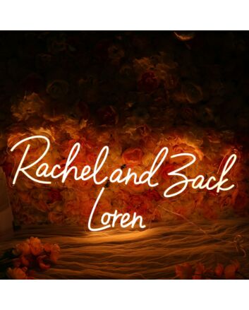 Rachel And Back Loren Neon Sign