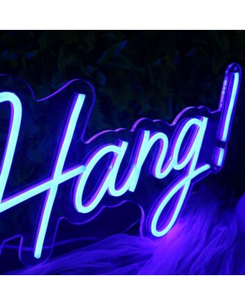 Let&#039;s Hang Blue Neon Sign