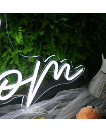 Prom White Neon Sign