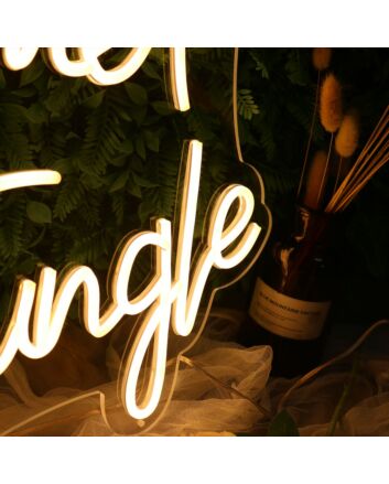 Welcome To The Jungle Yellow Neon Sign