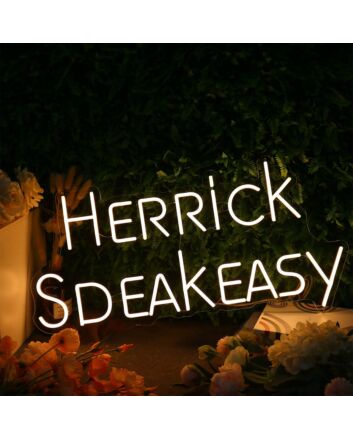 HERRICK SPEAK EASY Yellow Neon Sign