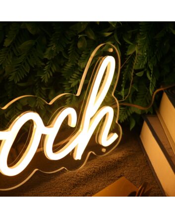 Pooch Yellow Neon Sign