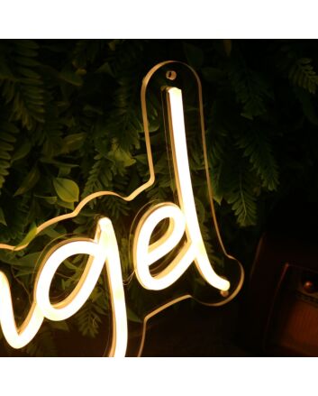 Augel Yellow Neon Sign