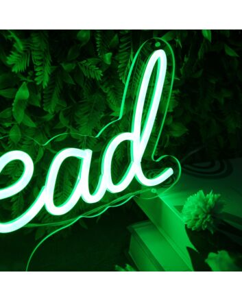 Read Green Neon sign