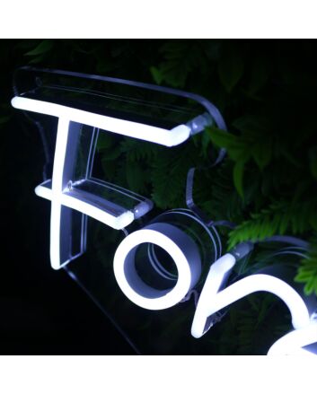 Forever 61 White Neon Sign