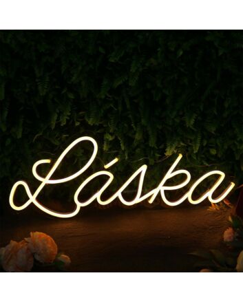 Lajka Yellow Neon Sign