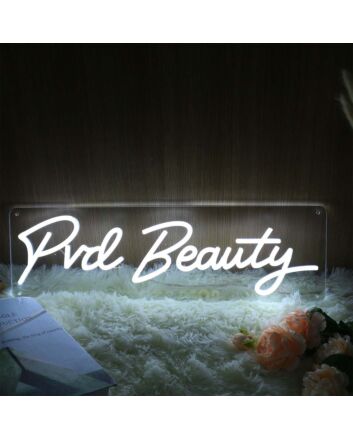 Pvd Beauty White Neon Sign