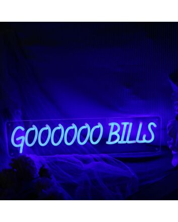 Goooooo Bills Blue Neon Sign