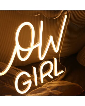 You Glow Girl Yellow Neon LED Sign