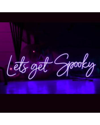 Let&#39;s Get Spooky LED Neon Sign