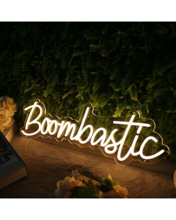 Boombastic Yellow Neon Sign