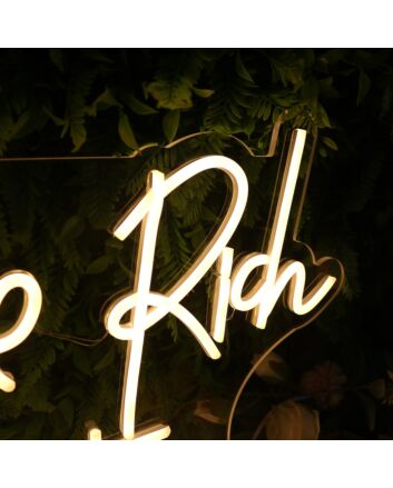 Future Rich Aunties Yellow Neon Sign