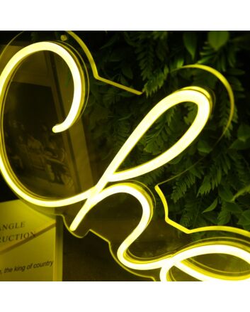 Cheers Yellow Custom Neon Sign
